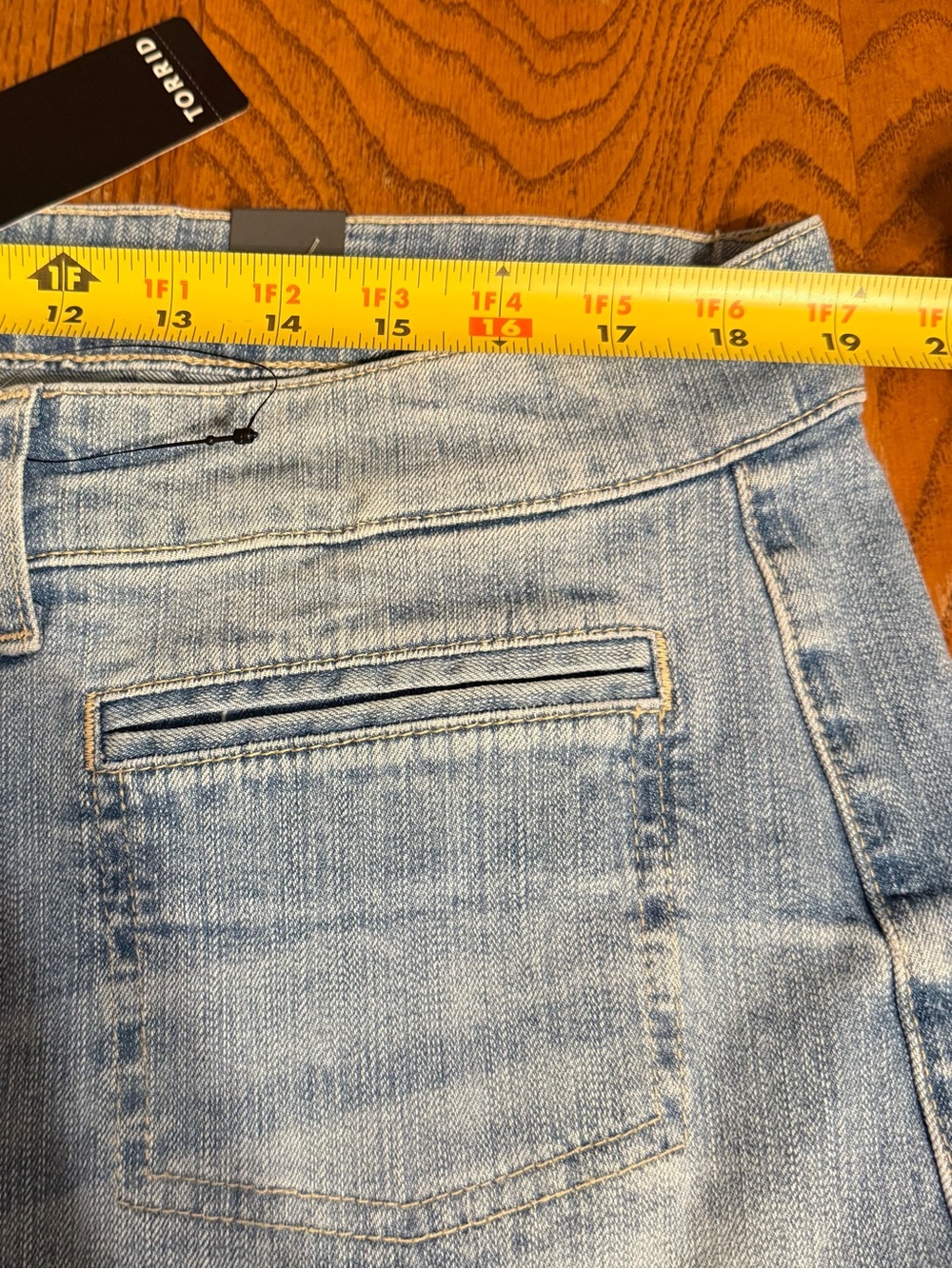 Torrid High-Rise Wide Leg Crop Light Blue Jean Sz 18 NWT - Picture 11 of 13